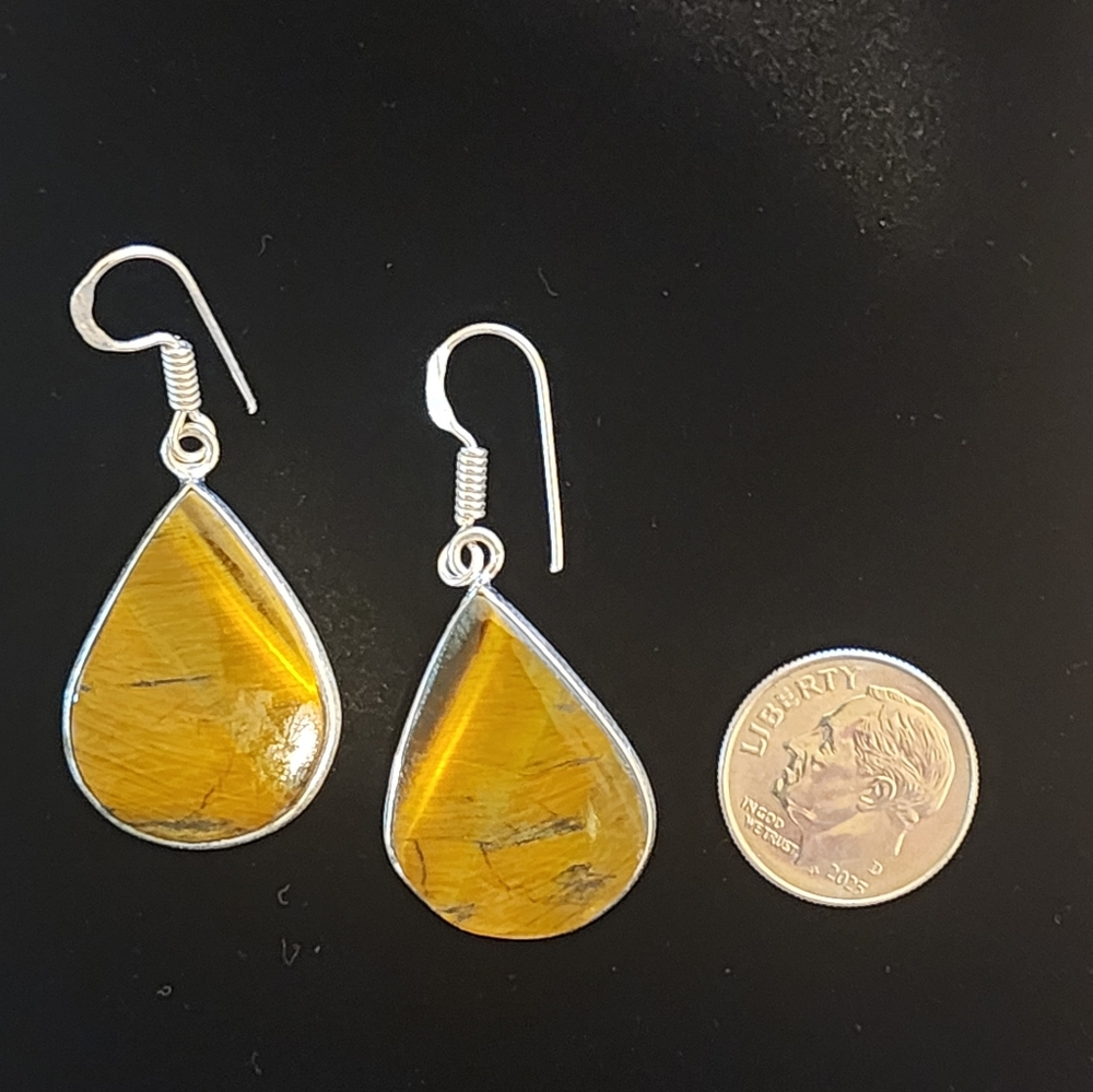 Tigers Eye Earrings ♥️